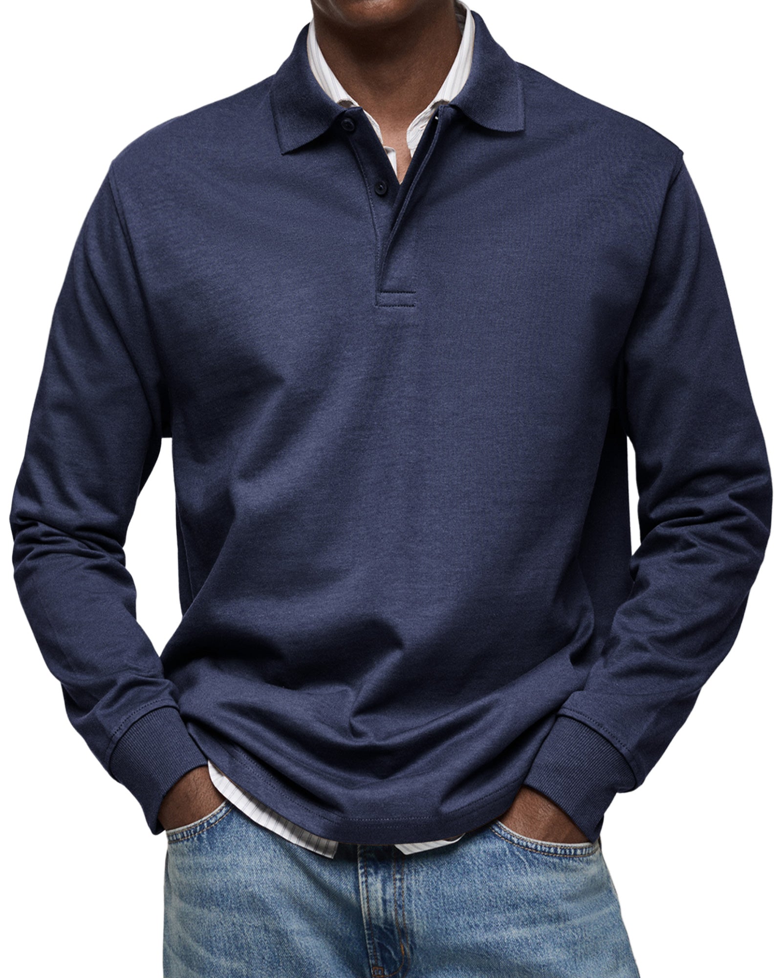 Axil - Luxury Long-Sleeve Polo