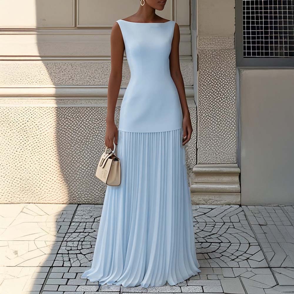 Victoria – Elegant two-piece pleated set