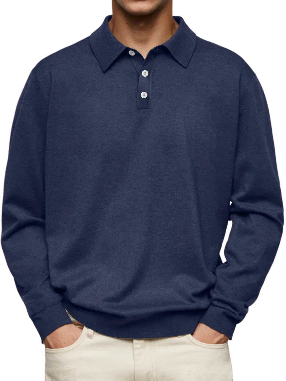 Morris - Casual Long-Sleeve Polo Shirt