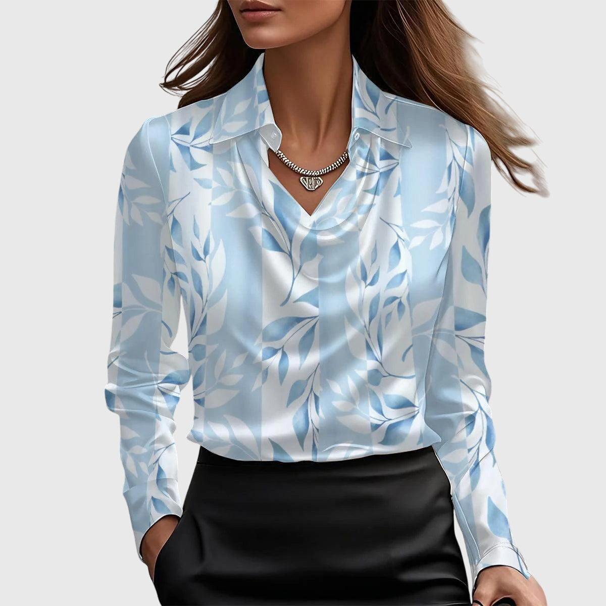 Florence – elegant satin blouse