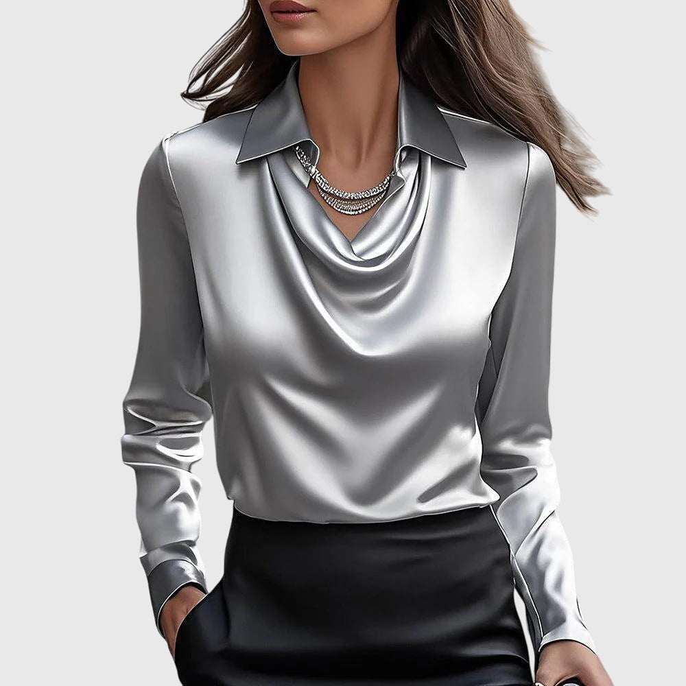 Florence – elegant satin blouse