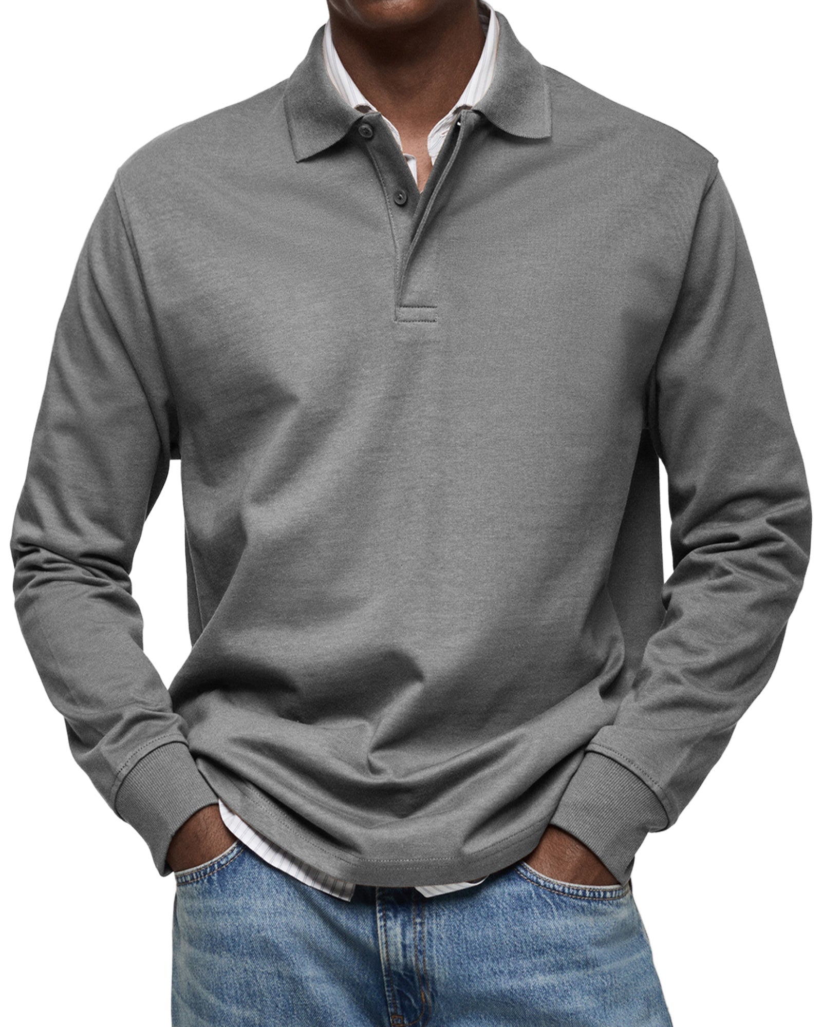 Axil - Luxury Long-Sleeve Polo