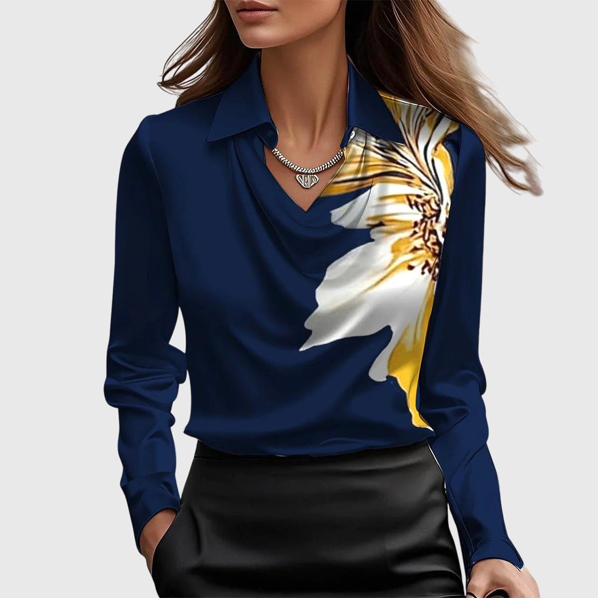 Florence – elegant satin blouse