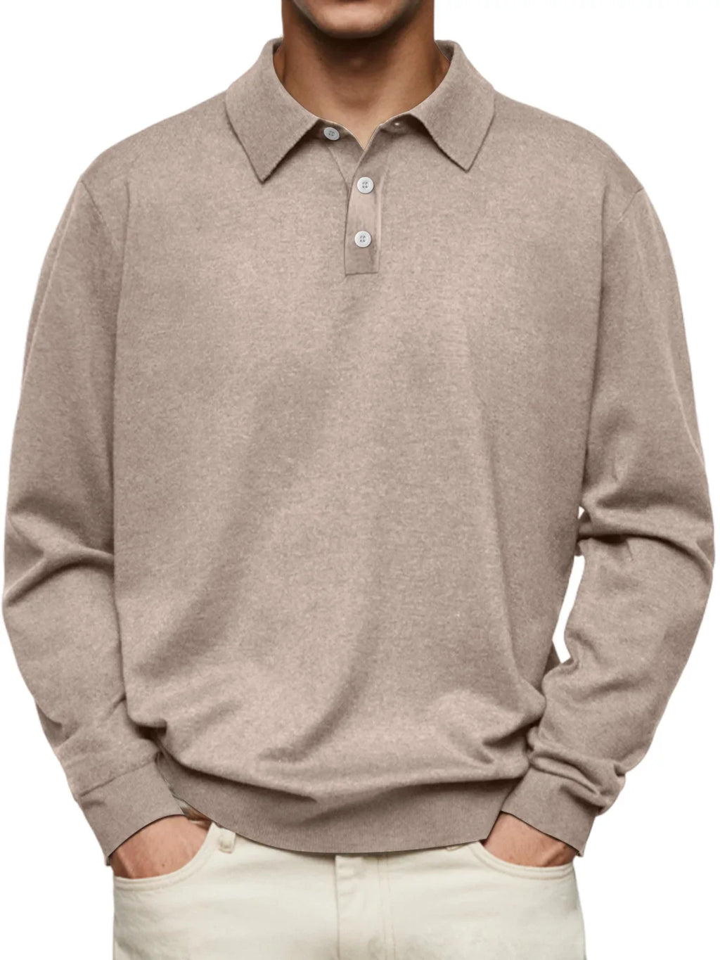 Morris - Casual Long-Sleeve Polo Shirt