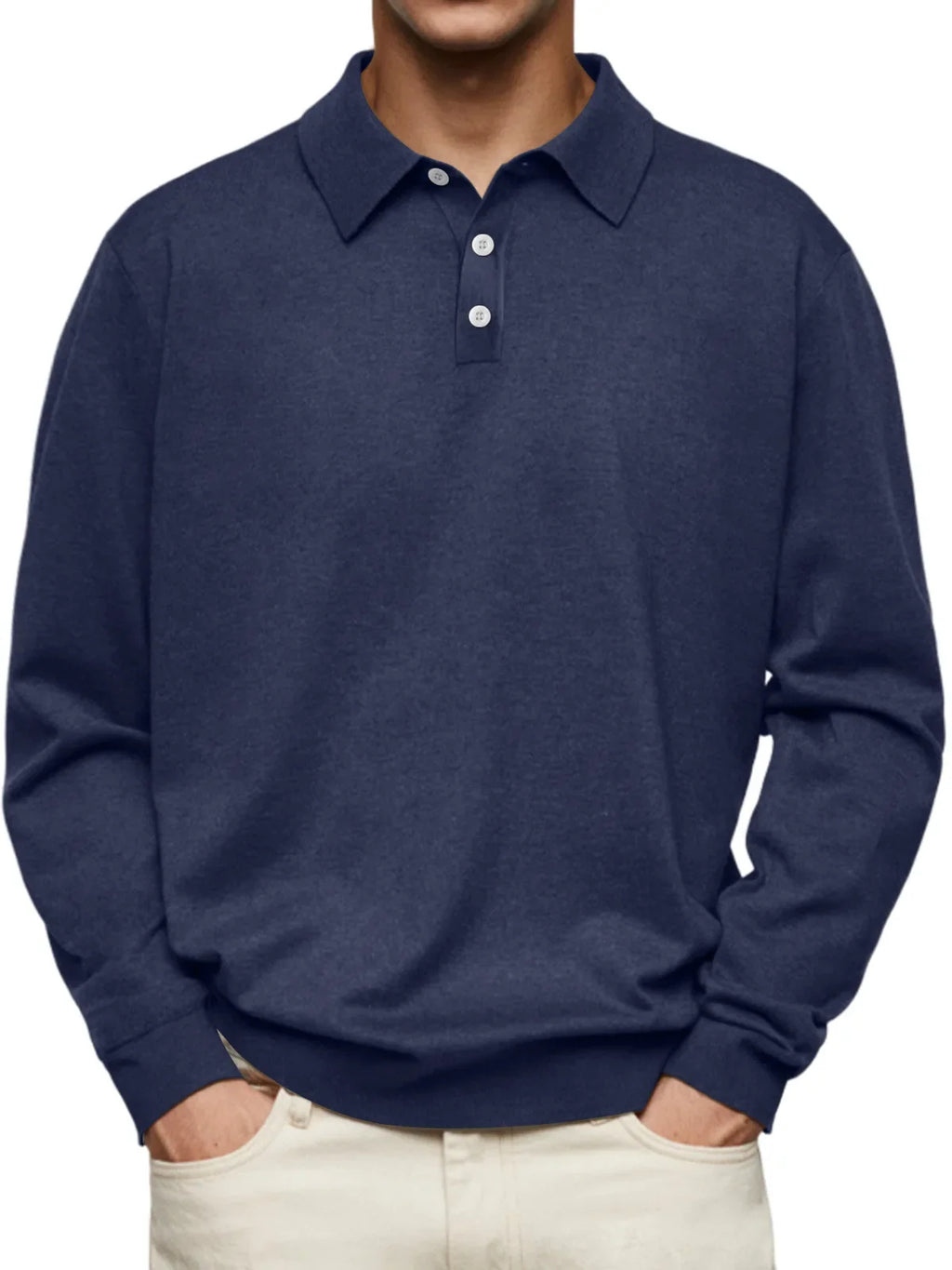 Morris - Casual Long-Sleeve Polo Shirt