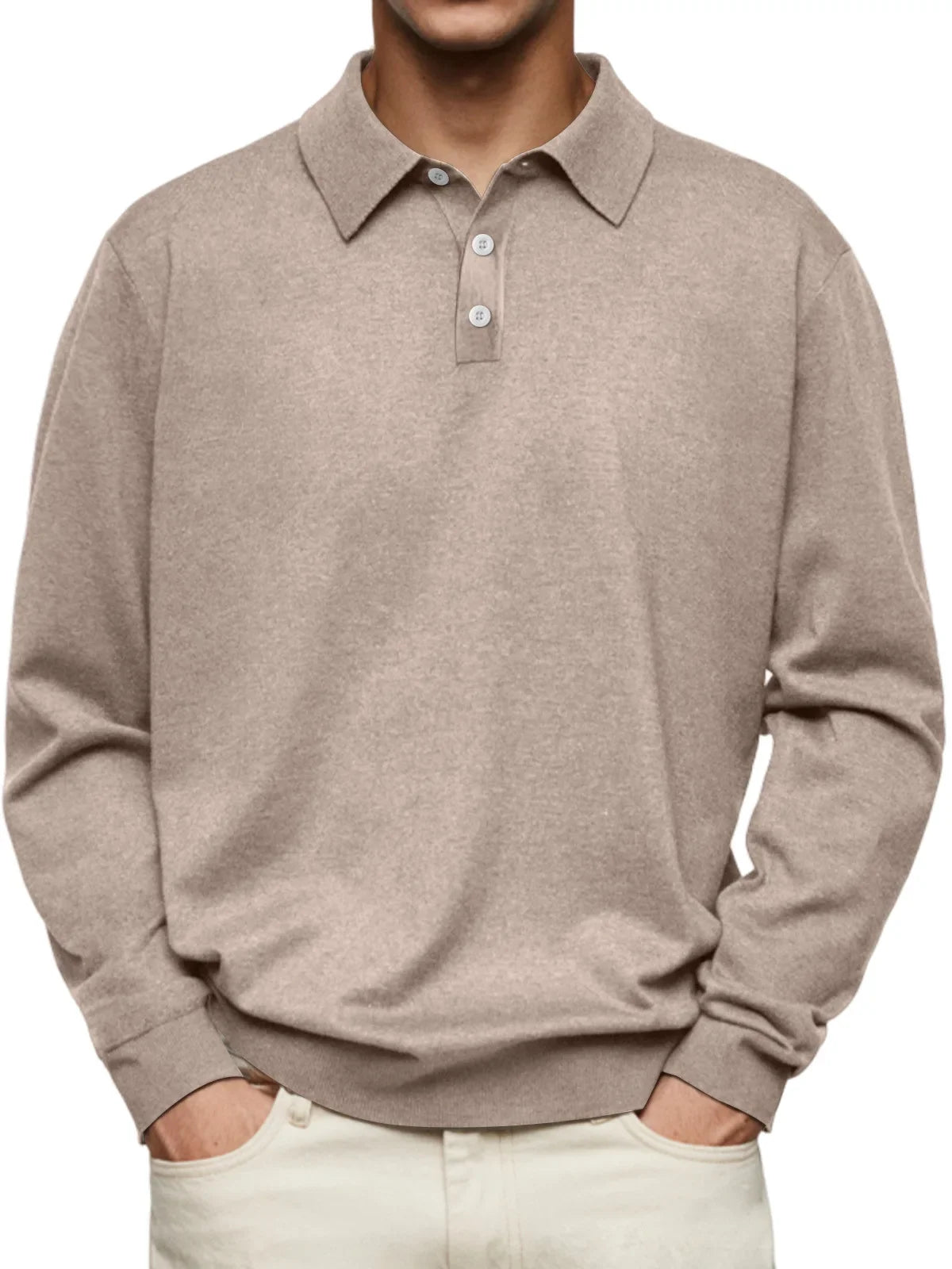 Morris - Casual Long-Sleeve Polo Shirt