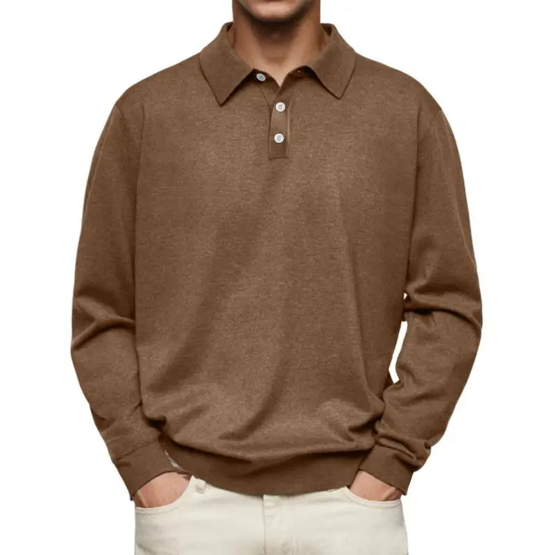 Morris - Casual Long-Sleeve Polo Shirt
