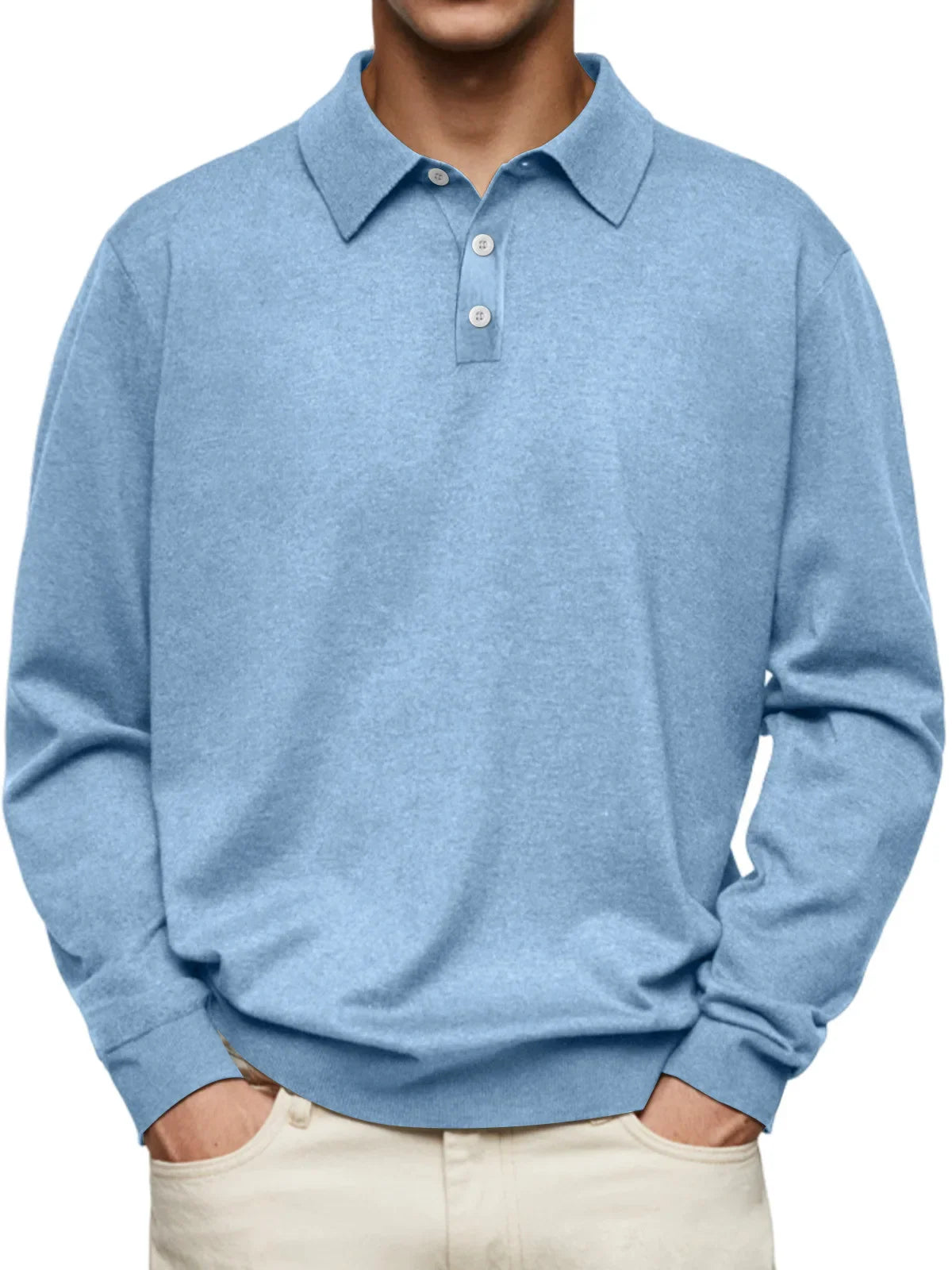 Morris - Casual Long-Sleeve Polo Shirt