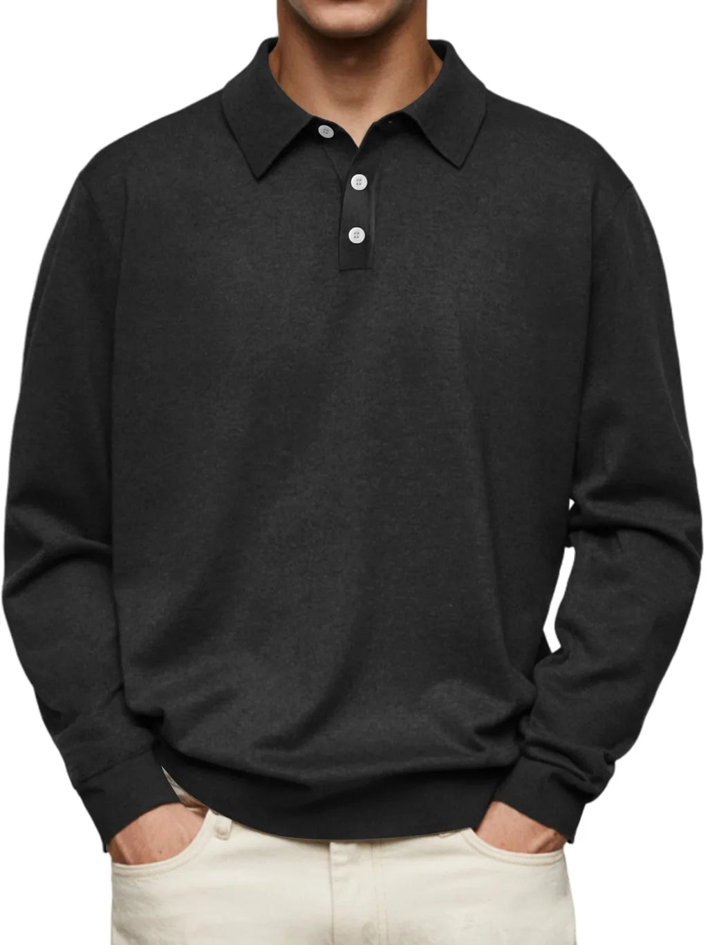 Morris - Casual Long-Sleeve Polo Shirt