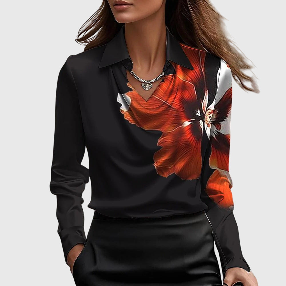 Florence – elegant satin blouse